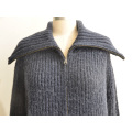 Morno Merino Lã Blended Cardigan Knitwear com botão